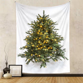 Lofaris Bright Spark Christmas Tree Holiday Wall Tapestry